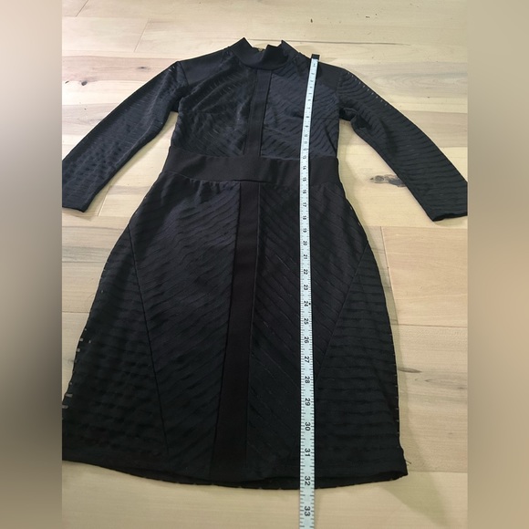 Black Bodycon Sheer Top Dress Small - Picture 5 of 15